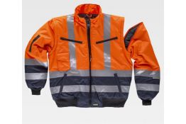 C3730 GIUBBOTTO MANICHE STACCABILI ALTA VISIBILITA CLASSE 2 WORKTEAM