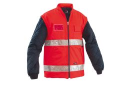 07GB0227 GIUBBINO FIRST AID RED HI VIZ SIGGI