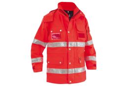 07GI0115 PARKA FIRST AID RED HI VIZ SIGGI