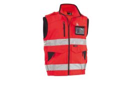 07GT0016 GILET RED CODE HI VIZ SIGGI