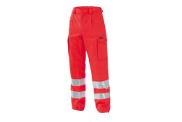 07PA0667 PANTALONI FIRST AID RED HI VIZ SIGGI