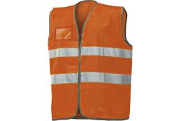 01210NB GILET ALTA VISIBILITA' CON PORTA BADGE EN 20471