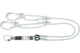 FA3061420 - CORDINO A FORCELLA IN CORDA INTRECCIATA CON ASSORBITORE, FIBBIE A RIDUTTORE KRATOS