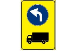 FIGURA 409/A PREAVVISO DI DEVIAZIONE AUTOCARRI OBBLIGATORIA