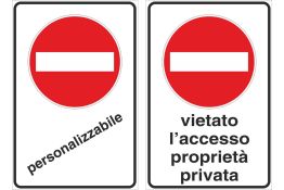FIGURA 47/C SENSO VIETATO PERSONALIZZABILE