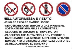 SEGNALE DI DIVIETO ARTICOLO U1300600