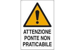 SEGNALE DI PERICOLO ARTICOLO  W0010170