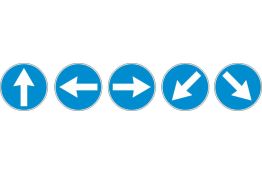 FIGURA 80 DIREZIONE OBBLIGATORIA (GIREVOLE)