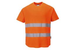 C394 - T-SHIRT COTONE MESH COMFORT HI-VIS PORTWEST