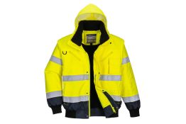 C465 BOMBER BICOLORE HI-VIS GIALLO/NAVY PORTWEST