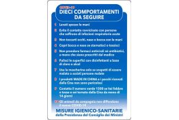SEGNALE DI EMERGENZA COVID-19 DIECI COMPORTAMENTI DA SEGUIRE