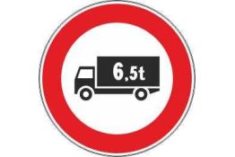 FIGURA 60/B TRANSITO VIETATO AI VEICOLI DI MASSA A PIENO CARICO SUPERIORE A ... TONNELLATE