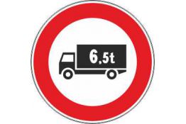 FIGURA 60/B TRANSITO VIETATO AI VEICOLI DI MASSA A PIENO CARICO SUPERIORE A ... TONNELLATE