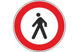 FIGURA 54 TRANSITO VIETATO AI PEDONI