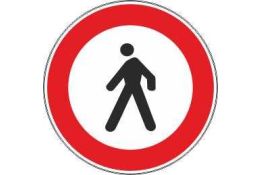 FIGURA 54 TRANSITO VIETATO AI PEDONI