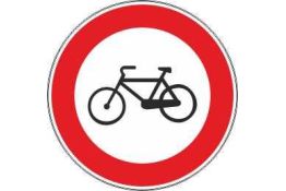 FIGURA 55 TRANSITO VIETATO ALLE BICICLETTE