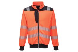 PW370 FELPA HI-VIS PORTWEST SENZA CAPPUCCIO