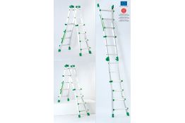 590G - SCALA TELESCOPICA IN ALLUMINIO